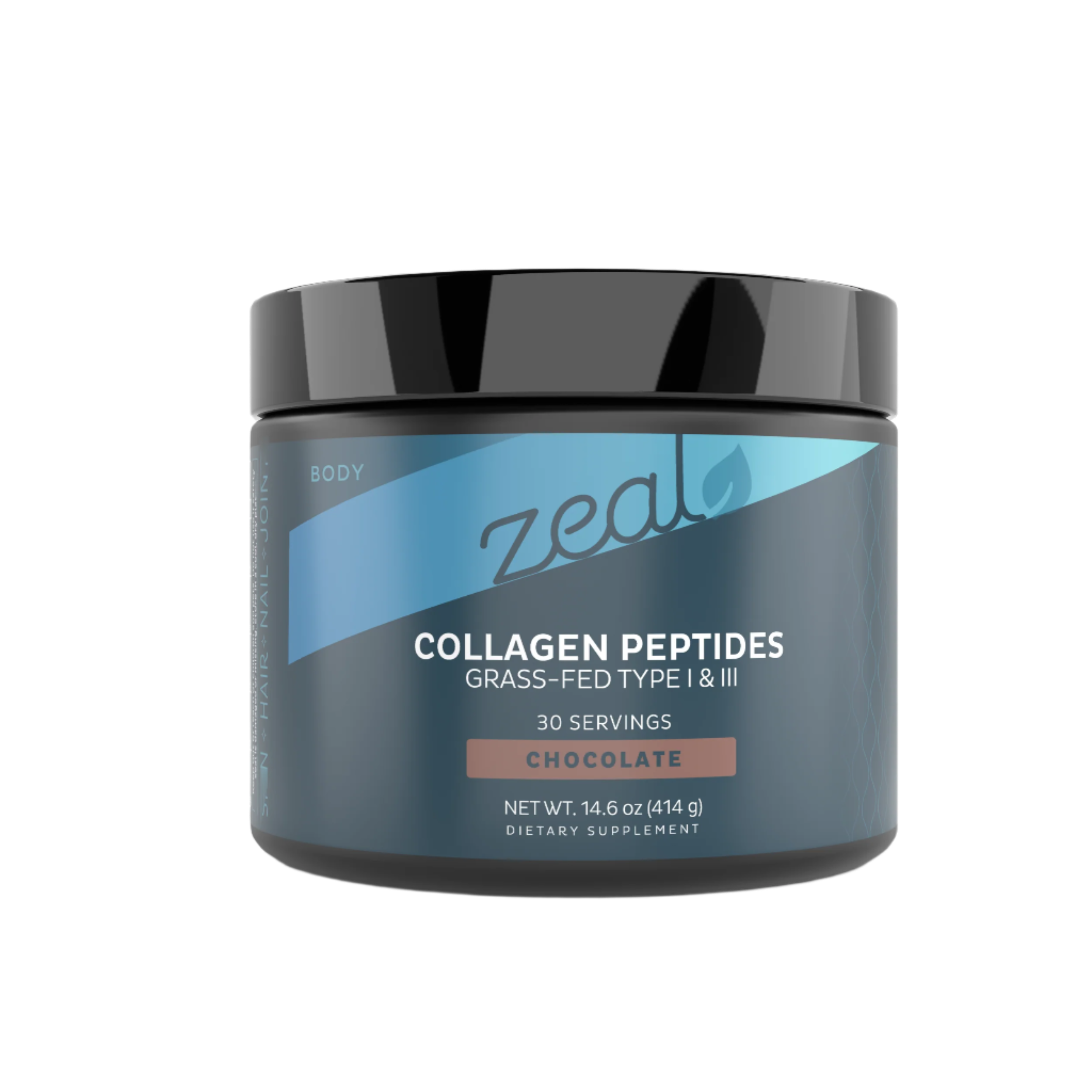 Collagen Peptides Powder with Grass-Fed Hydrolyzed Collagen (Chocolate - 30 Servings)