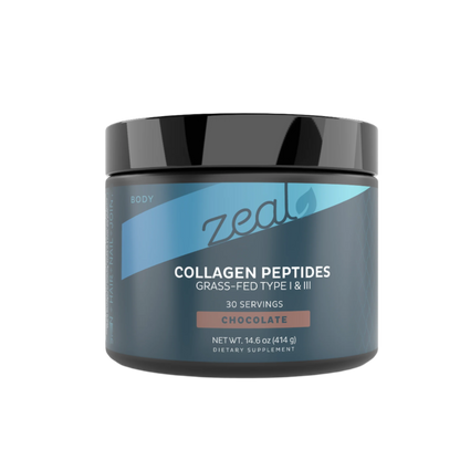 Collagen Peptides Powder with Grass-Fed Hydrolyzed Collagen (Chocolate - 30 Servings)