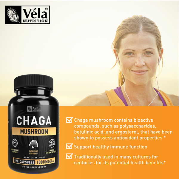 Chaga Mushroom Capsules Zeal Naturals