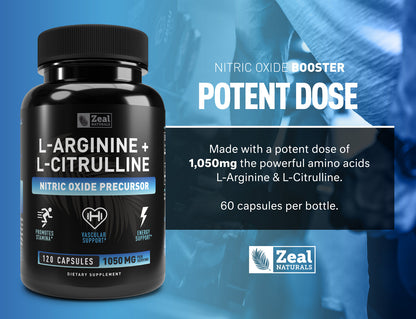 L-Arginine + L-Citrulline Capsules